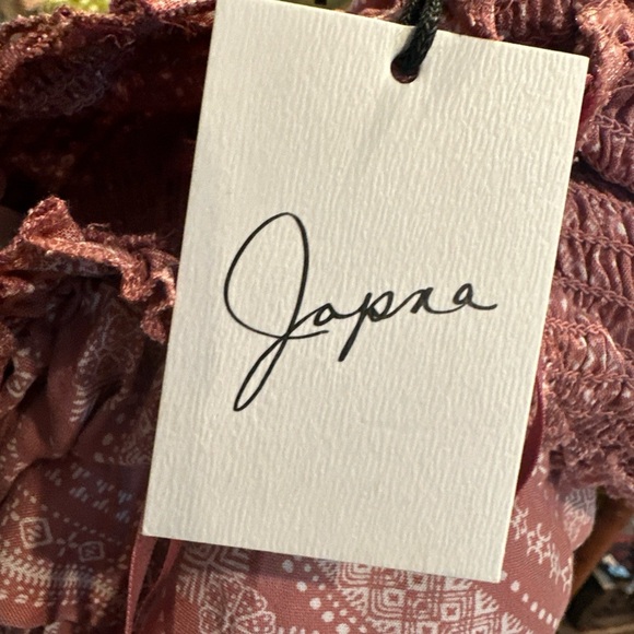 Japna Strapless Flare-Leg Jumpsuit Sz Small Boho Summer Festival New - Picture 3 of 3